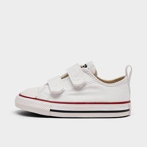 Toddler White Converse Chuck Taylor 2 Velcro Strap Low Top Shoes Size 7